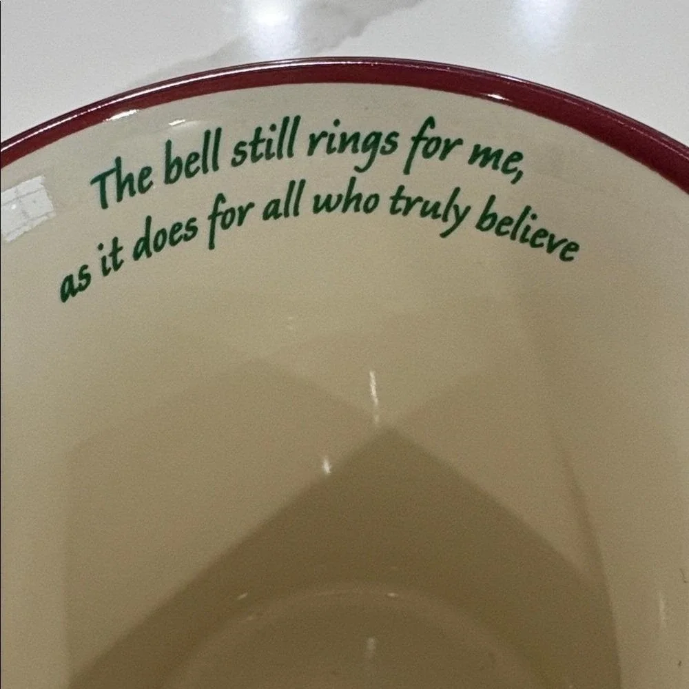 Polar Express Believe 3D Relief Mug Set of 3 Warner Bros Christmas Cocoa Cups